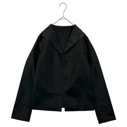 Y's 90's Ripple Poly Fabric Skipper Jacket Black Size FREE