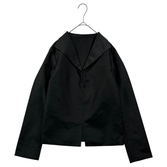 Y's 90's Ripple Poly Fabric Skipper Jacket Black Size FREE