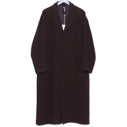 GROUND Y Long Big Jacket Coat Dark Brown Size 1
