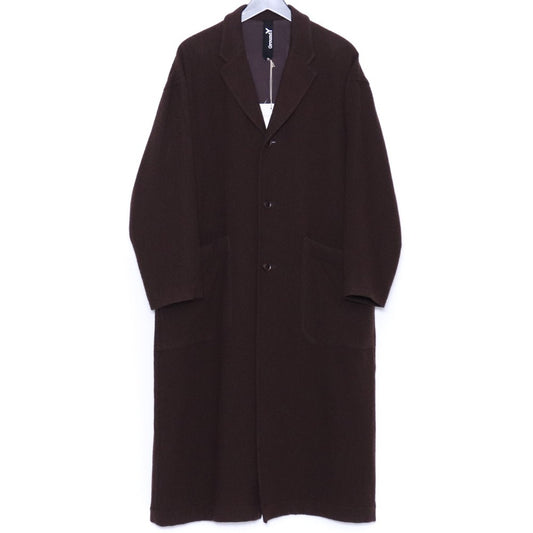 GROUND Y Long Big Jacket Coat Dark Brown Size 1