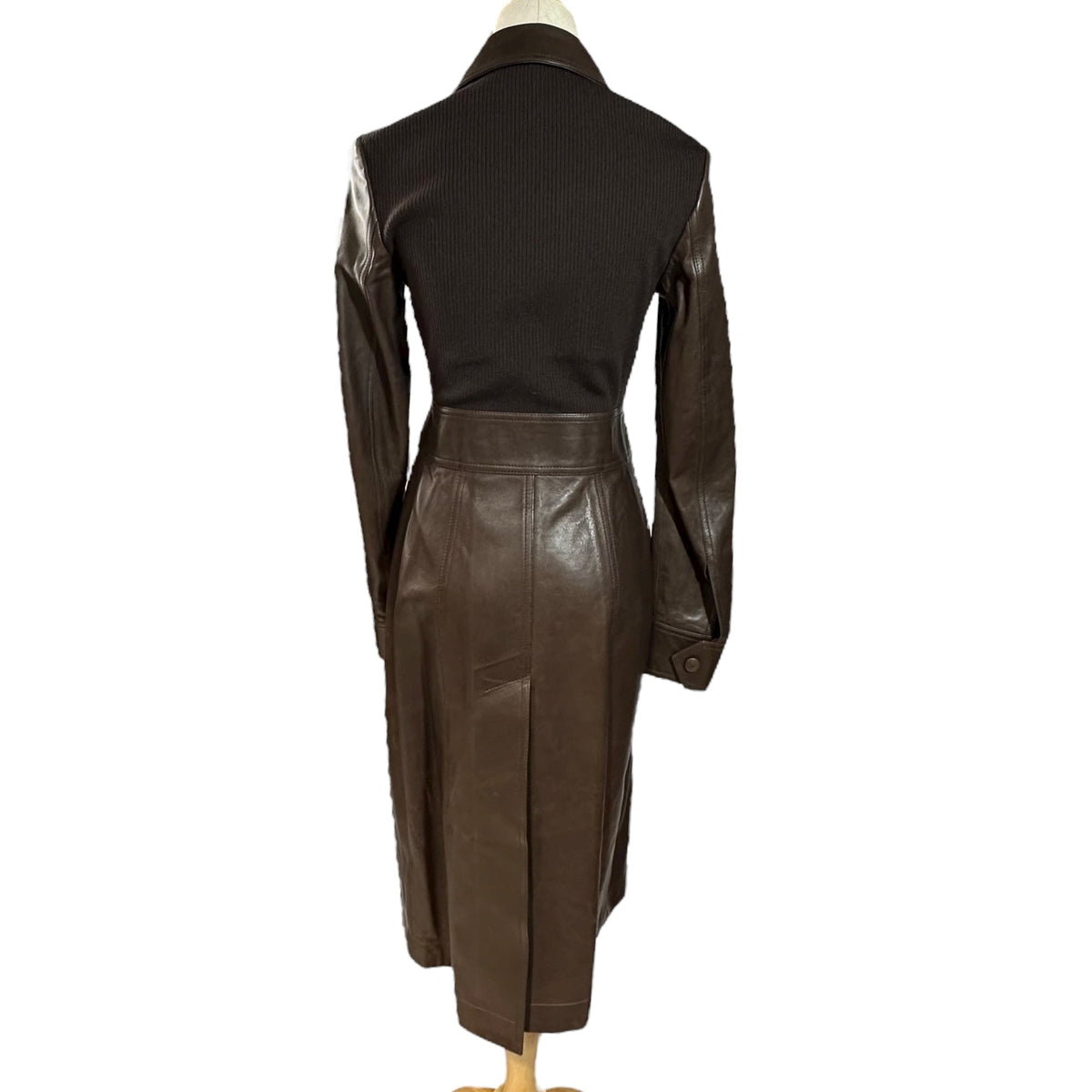BURBERRY Lambskin Detachable Cropped Vest Coat Size 4
