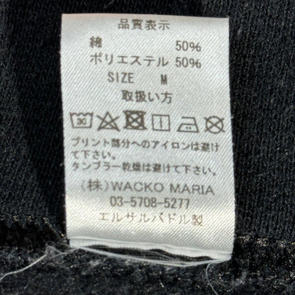 WACKO MARIA One-Point Logo Sweatshirt Black Size M