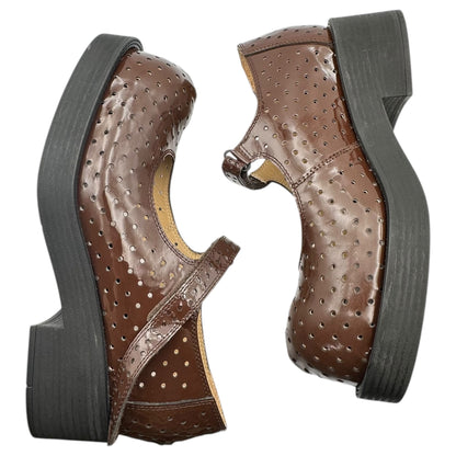 MM6 24SS Patent Leather Perforated Jane Shoes Sneakers Size EU 43