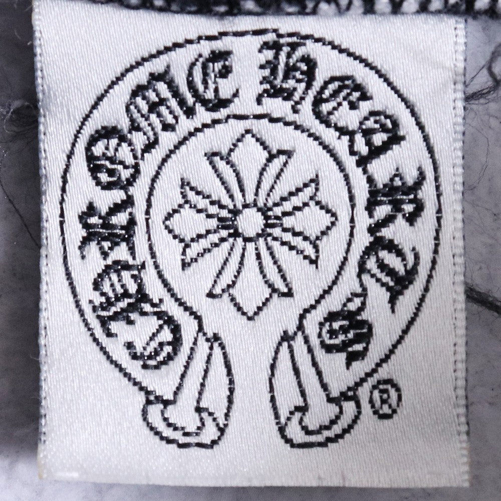 CHROME HEARTS OLD T-Bar Logo Raglan Hoodie White Size XS