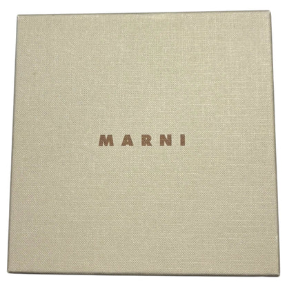 MARNI Round Zipper Leather Wallet