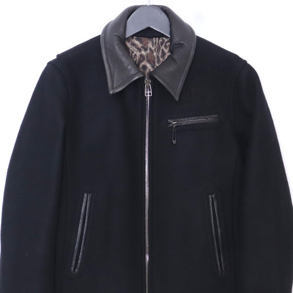 ROEN Skull Embroidery Wool Jacket Black Size 44