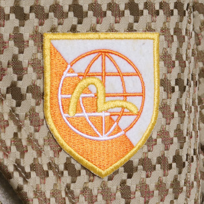 Evisu Patch Check Down Jacket Beige Size 38