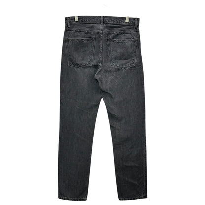 COMOLI 25SS Fade Black Denim 5-Pocket Pants Size 3
