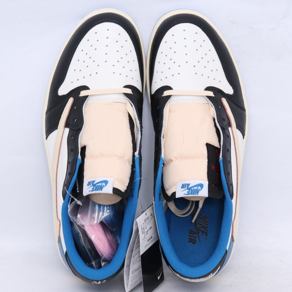 FRAGMENT AIR JORDAN 1 Low OG Sneakers Blue Size 29cm