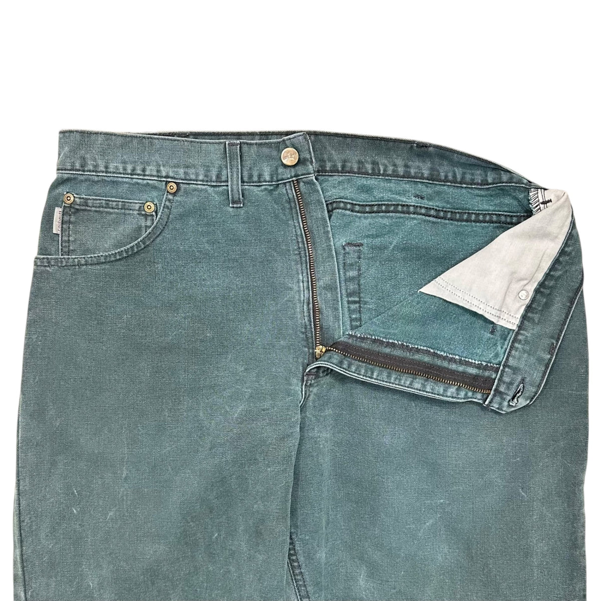 carhartt 1970s Duck Canvas Tapered Work Pants Green