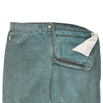 carhartt 1970s Duck Canvas Tapered Work Pants Green