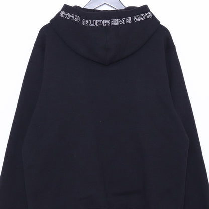 SUPREME 19SS Topline Zip Up Hoodie Black Size M