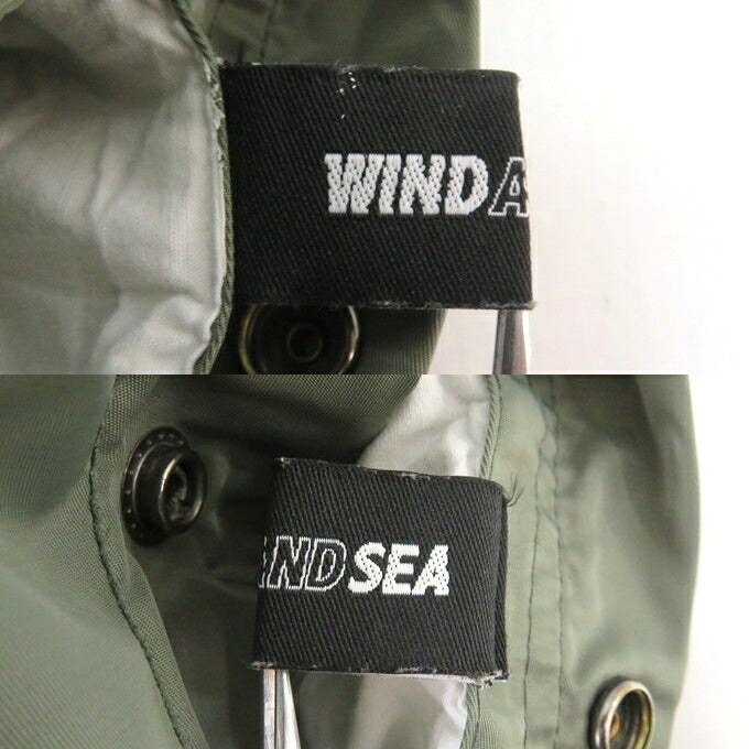 WIND AND SEA Reversible MA-1 Bomber Khaki/Orange Size M