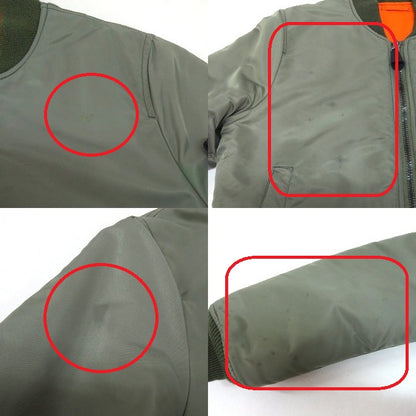 WIND AND SEA Reversible MA-1 Bomber Khaki/Orange Size M