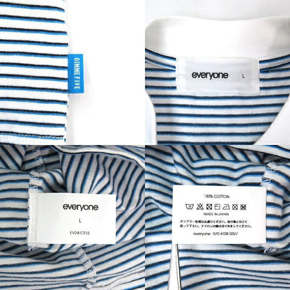 EVERYONE x GIMME FIVE Striped T-Shirt Size L