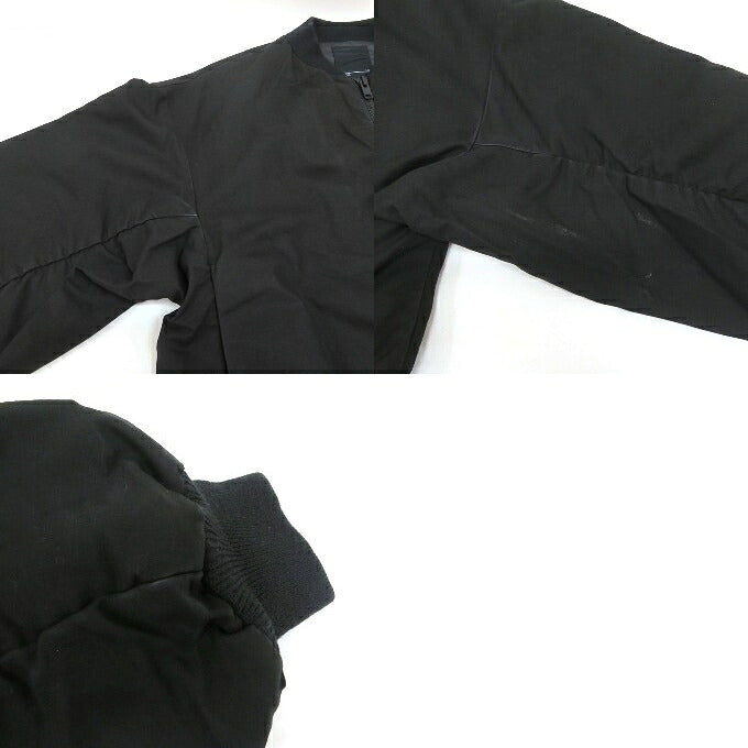 LAD MUSICIAN 18AW Double Army Cloth Bomber Black Size 46