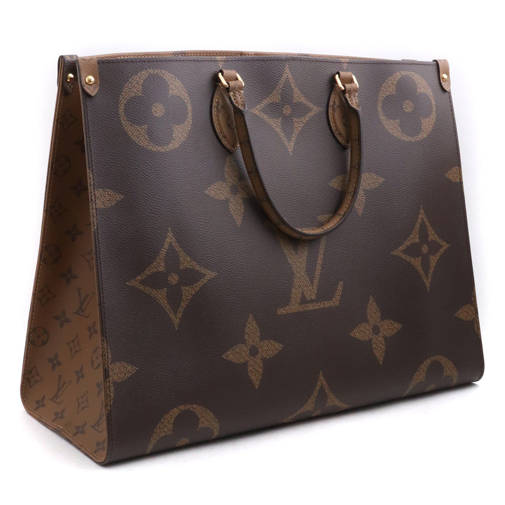 LOUIS VUITTON OnTheGo GM Monogram Tote Bag Brown Size F