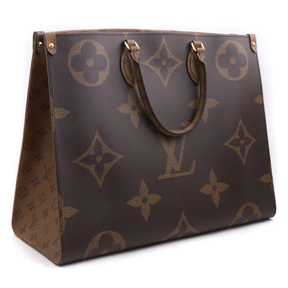 LOUIS VUITTON OnTheGo GM Monogram Tote Bag Brown Size F