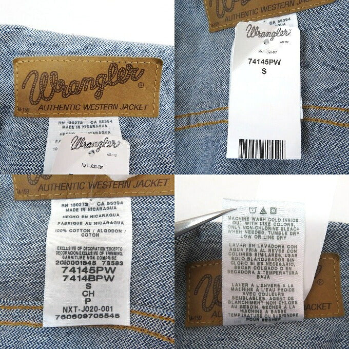 Wrangler Unlined Denim Jacket Indigo Size S