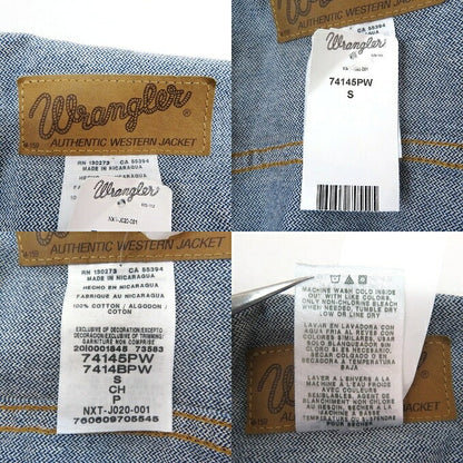 Wrangler Unlined Denim Jacket Indigo Size S