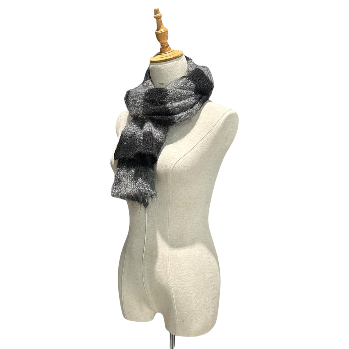 Maison Martin Margiela 99AW By Miss Deanna Scarf Black/Gray