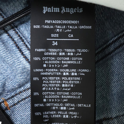 PALM ANGELS 23SS Side Stripe Straight Jeans Indigo Size 34