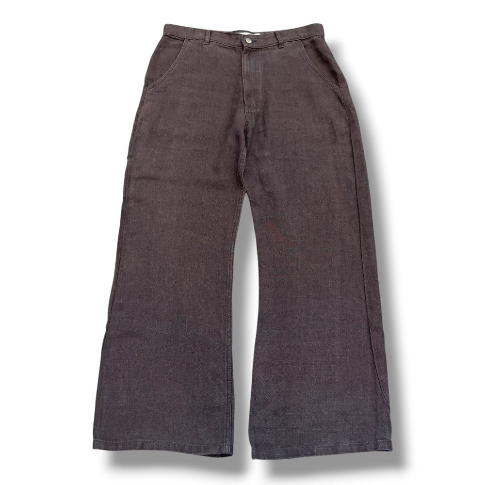 NO MAINTENANCE Baggy Carpenter Linen Pants Brown Size 32