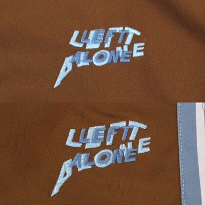 LEFT ALONE Ghost Reversible Brown Jacket Size L