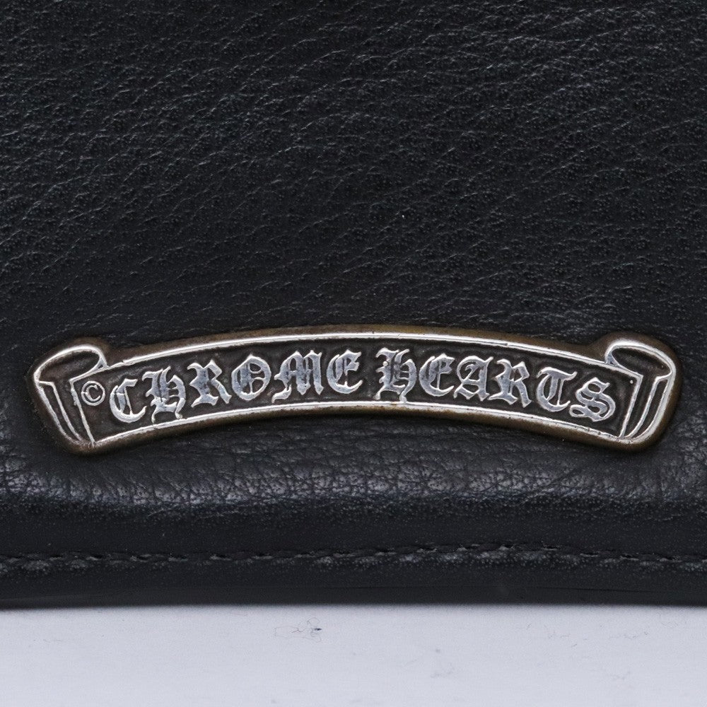 CHROME HEARTS ZPR CHNG PURSE #2 Dagger Purse Black Size F
