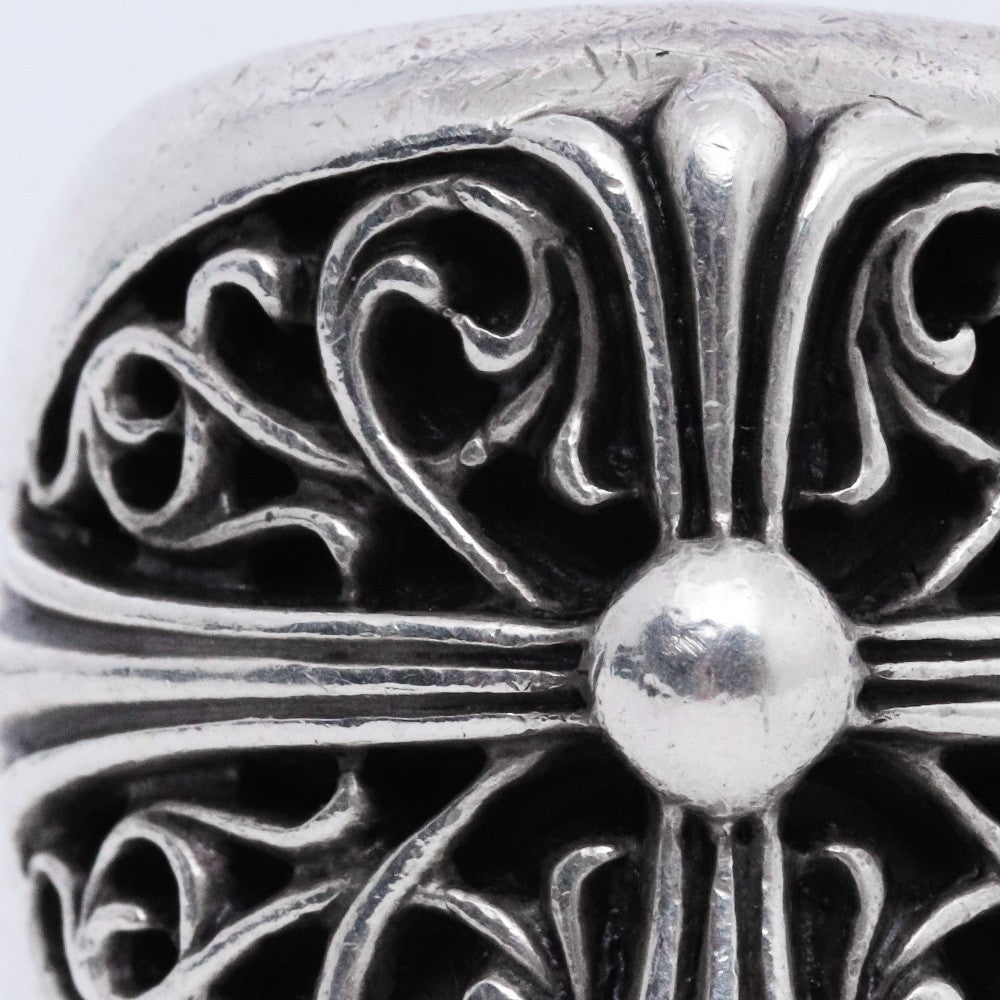 CHROME HEARTS Classic Oval Cross Ring Silver Size ONE SIZE