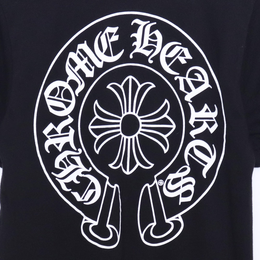 CHROME HEARTS Horseshoe Print Pocket T-Shirt Black Size S
