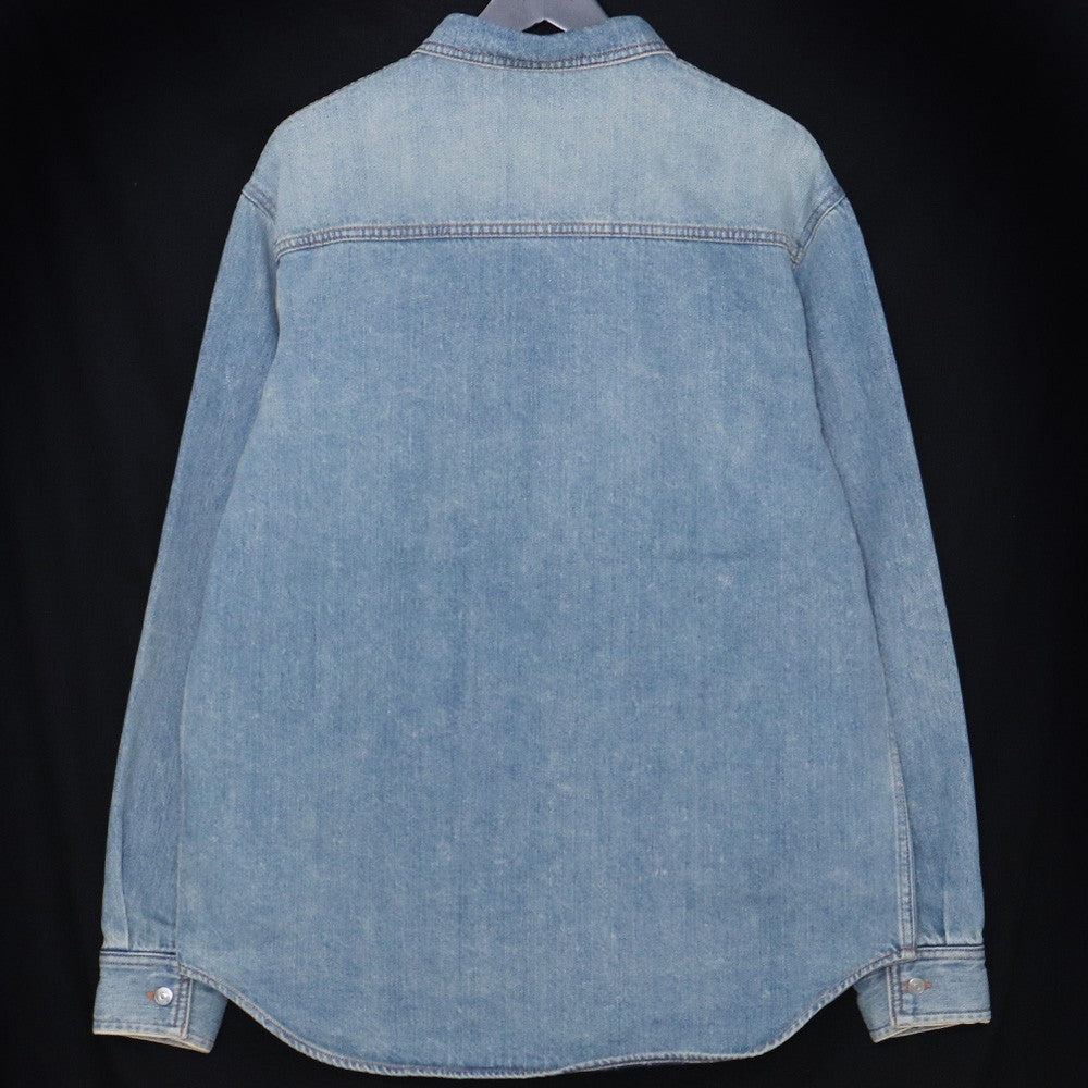 DIOR 25SS Cotton Denim Overshirt Indigo Shirt Size 39