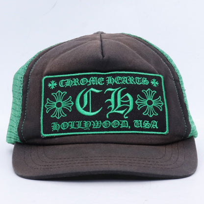 CHROME HEARTS Trucker Mesh Cap Black Green Size F