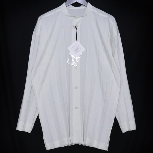HOMME PLISSE ISSEY MIYAKE Edge Stand Shirt Green Size 2