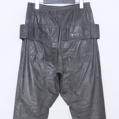 RICK OWENS DRKSHDW 15SS Coated Creatch Pants Gray Size XS