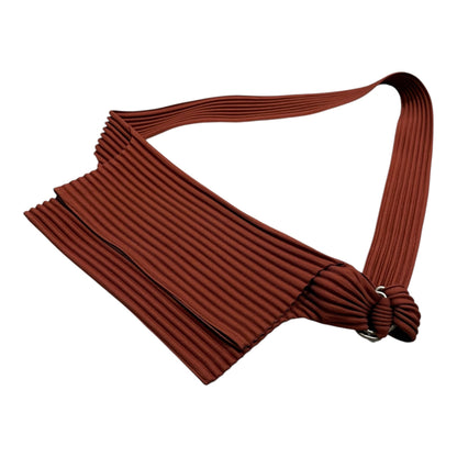 PLEATS PLEASE Pleated Shoulder Bag Brick Color Size FREE