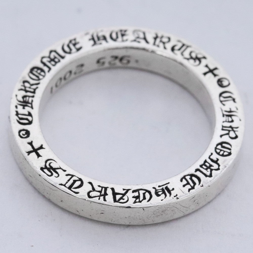 CHROME HEARTS 3mm Spacer Plain Ring Silver Size ONE SIZE