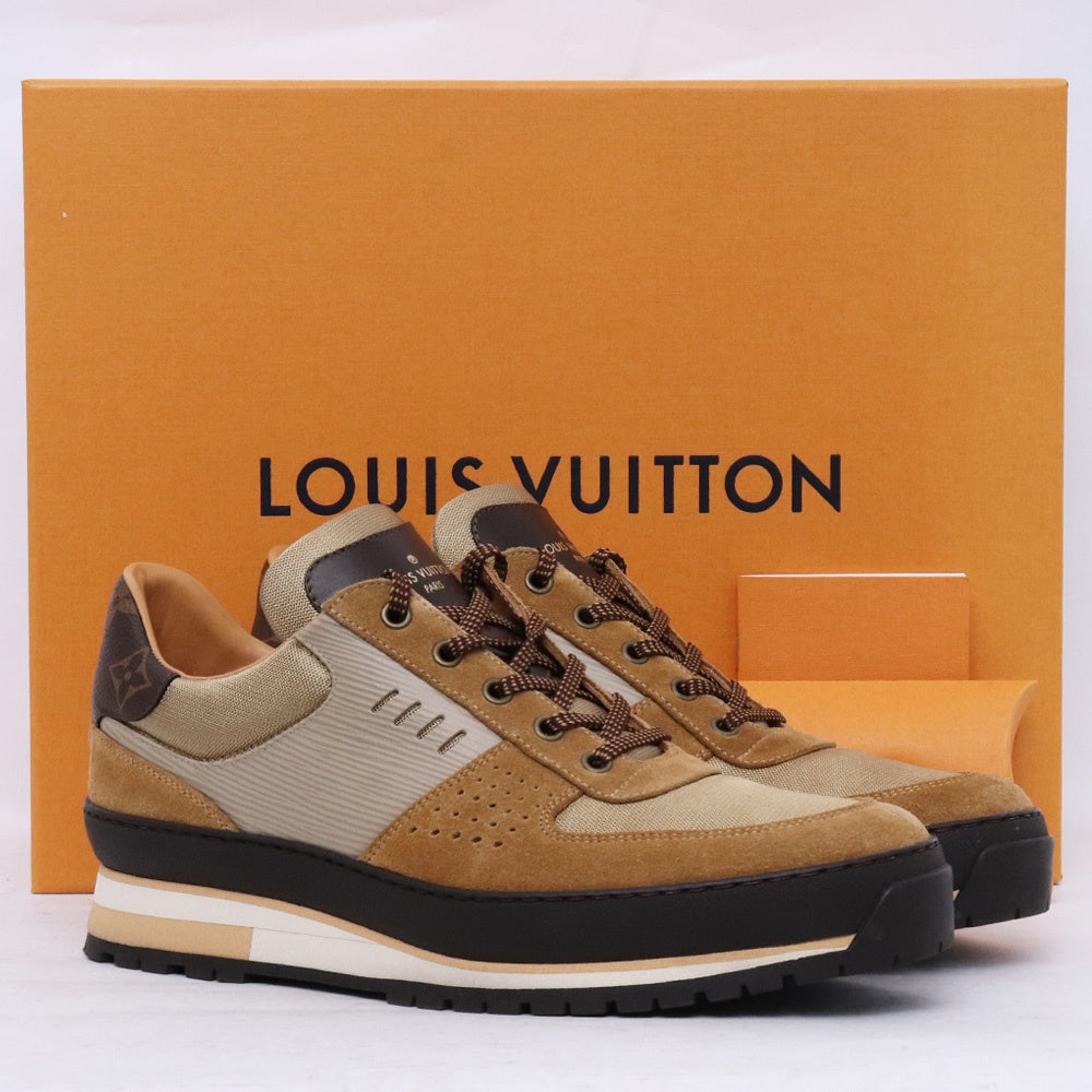 LOUIS VUITTON Harlem Monogram Sneakers Brown Size 25.5cm