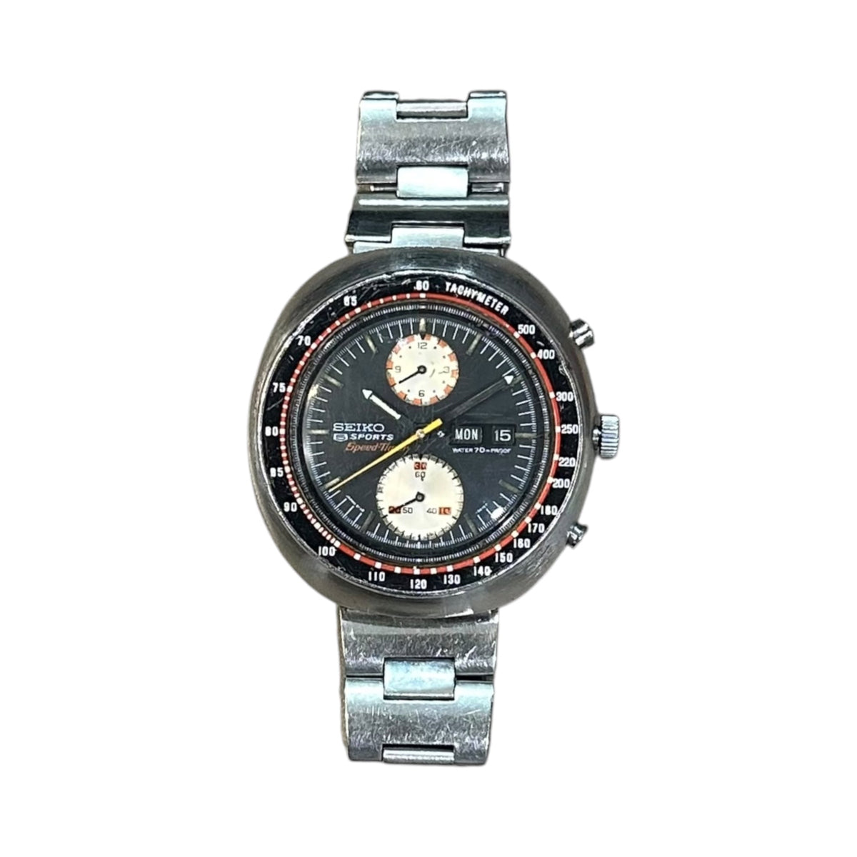 SEIKO 5 Sports Speed-Timer Automatic Watch Silver