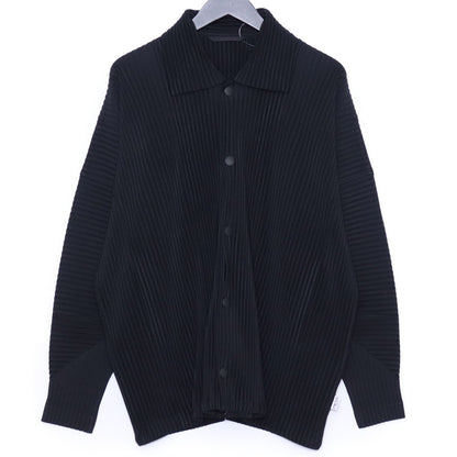 HOMME PLISSE ISSEY MIYAKE 25SS Pleated Jacket Black Size 3