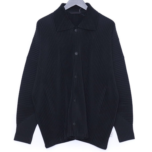 HOMME PLISSE ISSEY MIYAKE 25SS Pleated Jacket Black Size 3