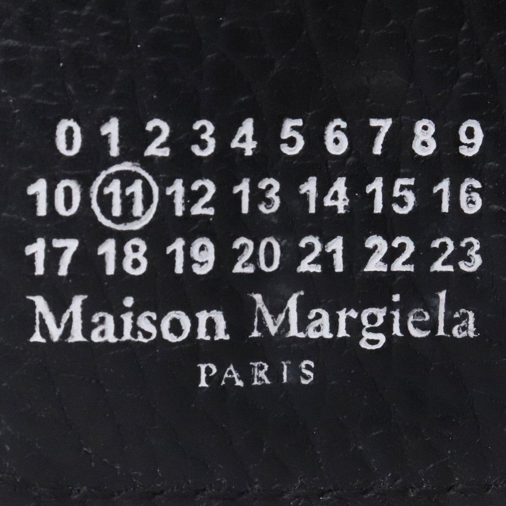 MAISON MARGIELA Leather Keyring 6-Ring Key Case Black Size F