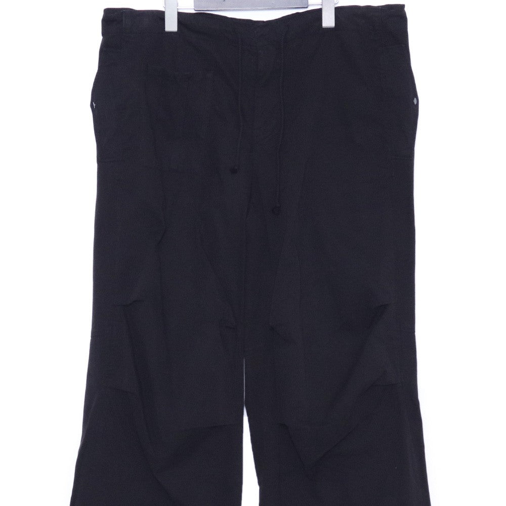 TEN C 25SS Cotton Gabardine Army Trousers Black Size 46