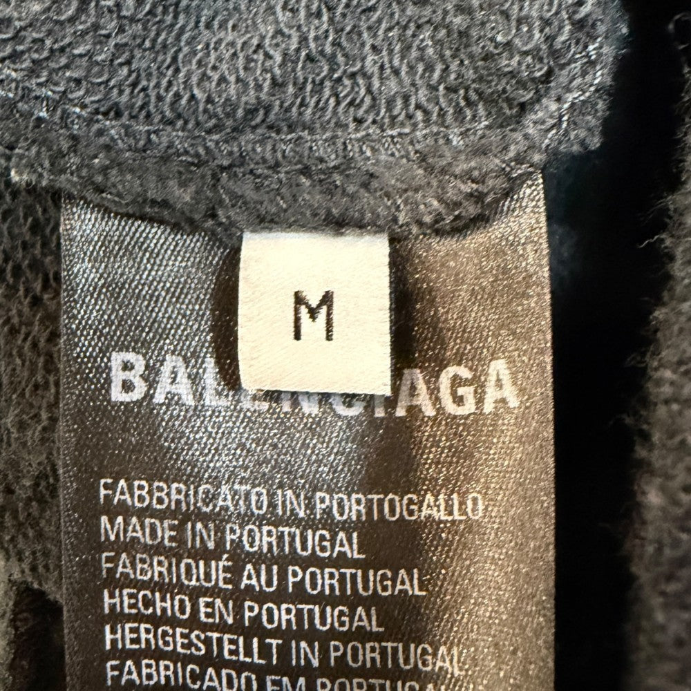 Balenciaga BB Paris Icon Logo Jogger Shorts Black Size M
