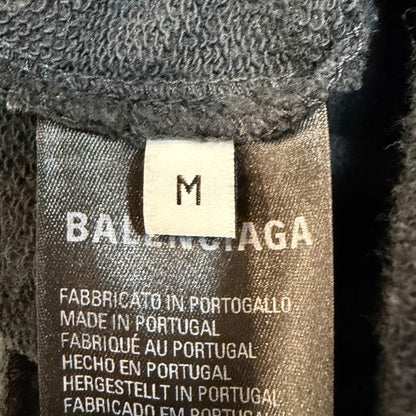 Balenciaga BB Paris Icon Logo Jogger Shorts Black Size M