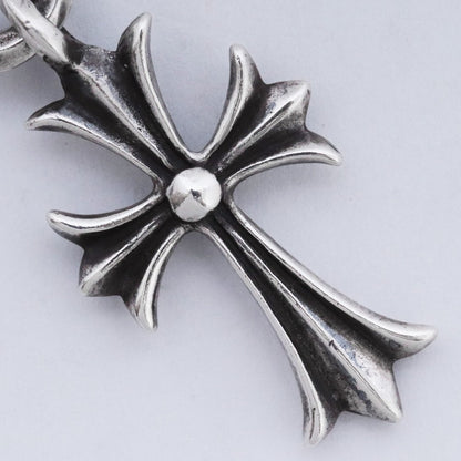 Chrome Hearts Old Tiny CH Cross Silver Charm Size F