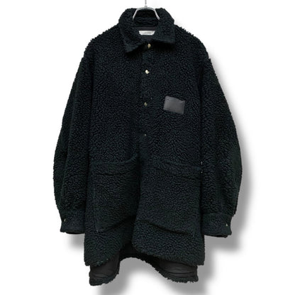 JIEDA 23AW Boa Overshirt Jacket Black Size 2