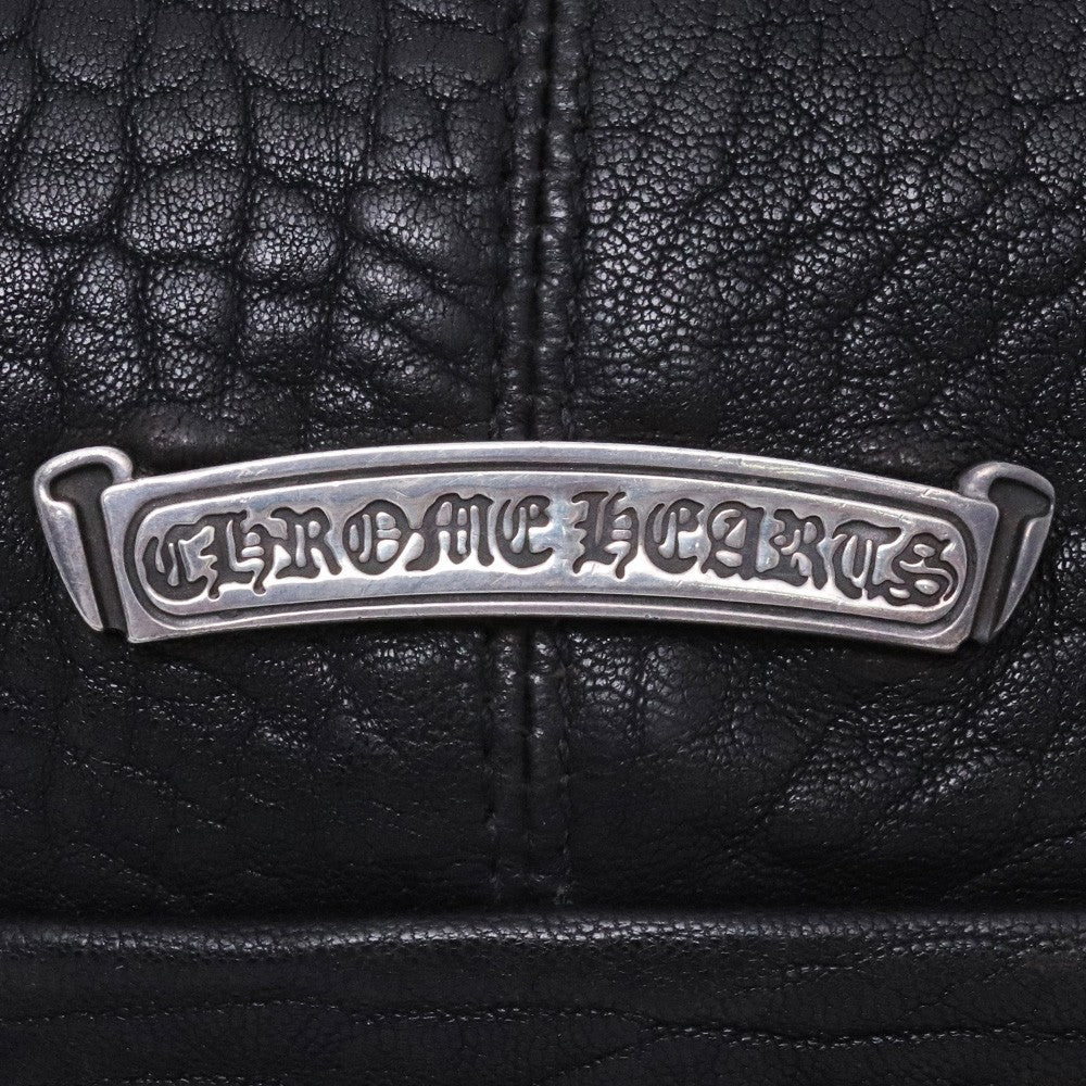 Chrome Hearts #1 Snat Pack Leather Waist Bag Black Size #1