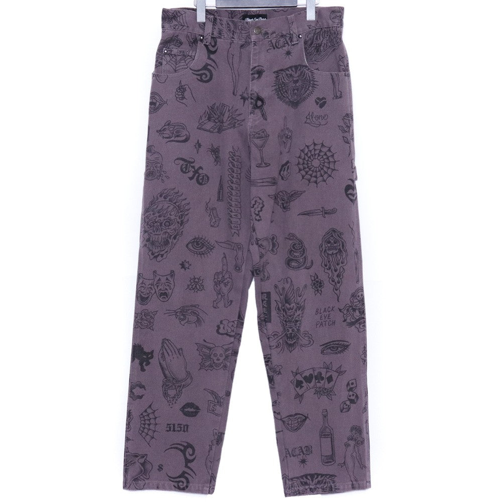 BlackEyePatch UE Tattoo Flash Duck Pants Purple Size M