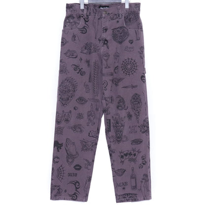 BlackEyePatch UE Tattoo Flash Duck Pants Purple Size M